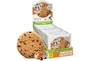 Lenny & Larry's The Complete Cookie, Peanut Butter Chocolate Chip, 16g Plant Protein, Certified Vegan, Non-GMO, 4 Ounce Cooki