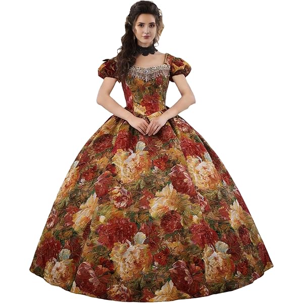 Amazon.com: CountryWomen Gothic Princess Renaissance Bridesmaid Period  Rococo Dress Ball Gown Theater Costume(XS,Black) : Clothing, Shoes & Jewelry