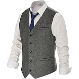 black herringbone vest