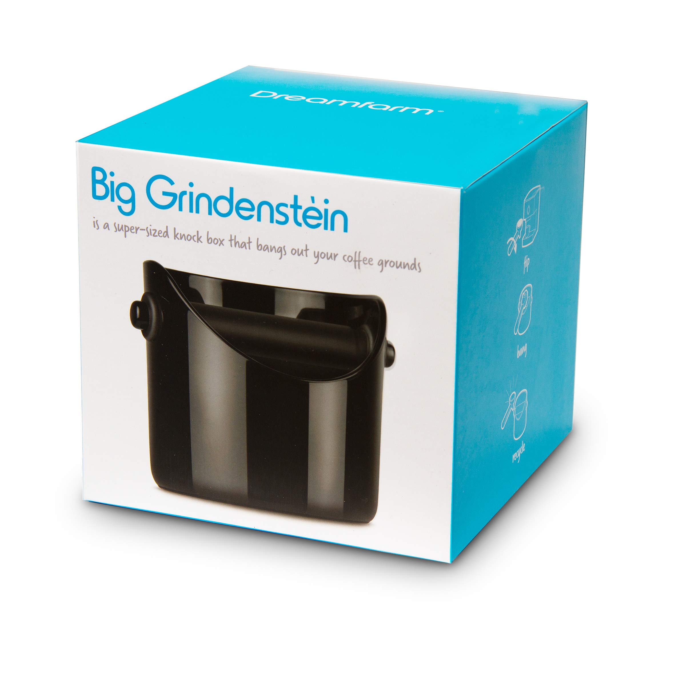 Dreamfarm Big Grindenstein Large Coffee Grind Knock Box and Espresso