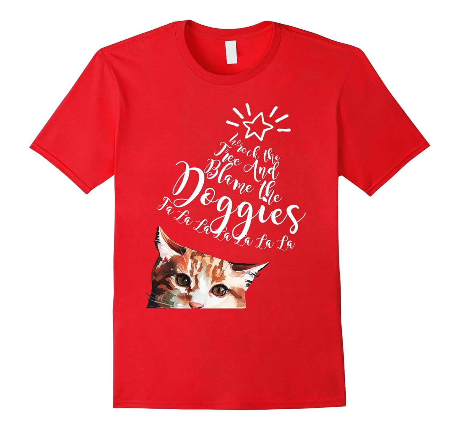 Funny Merry Christmas Cats Tree Holiday Shirt-ANZ