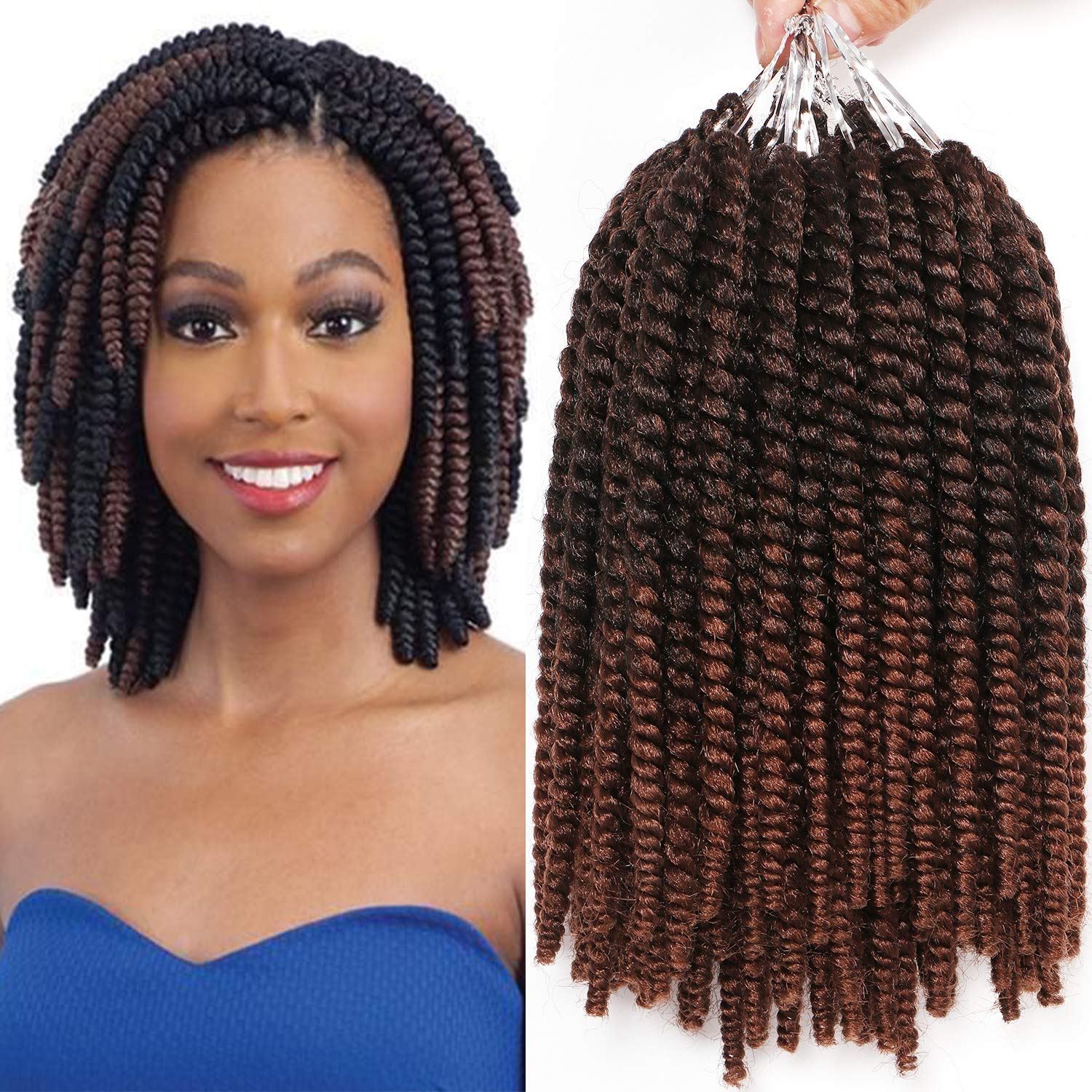 Amazon Com 8 Inch Havana Mambo Twist Crochet Hair Tight And