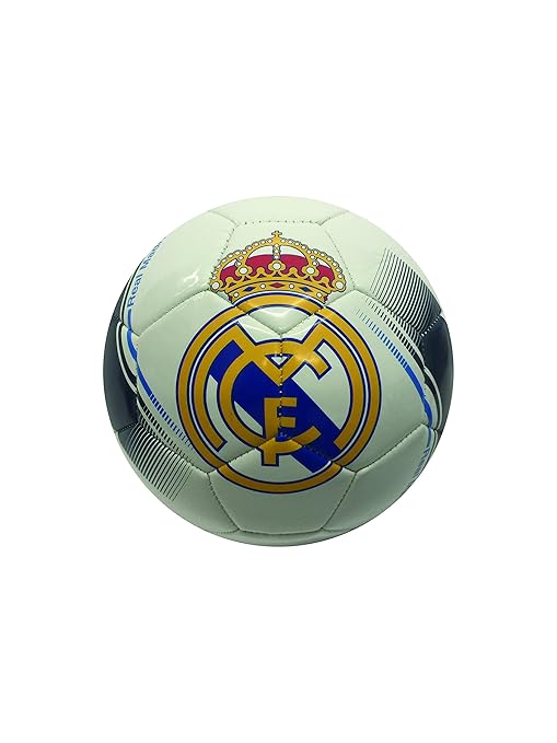 Real Madrid Pelota (# 2, 4, 5), Blanco/Azul Marino: Amazon.es ...