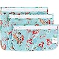 Bumkins Disney Ariel Travel Bag, Toiletry, TSA Approved Pouch, Zip Bag, Quart Size Airline Compliant, Clear-Sided, Baby, Diap