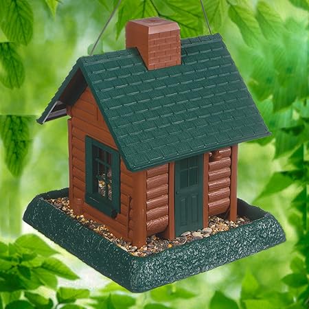 Amazon Com North States Village Collection Log Cabin Birdfeeder