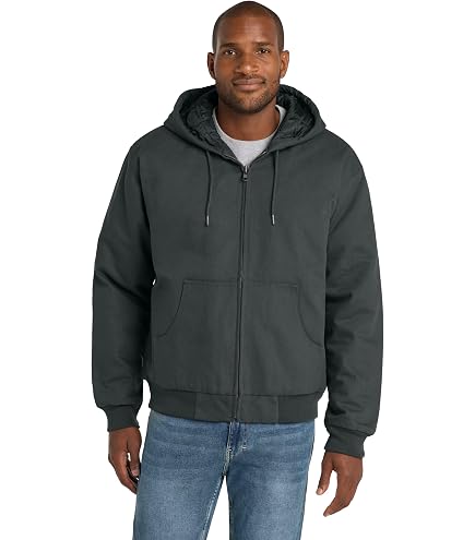 Amazon.com: CornerStone Unisex Duck Fleece Full-Zip Hooded Jacket