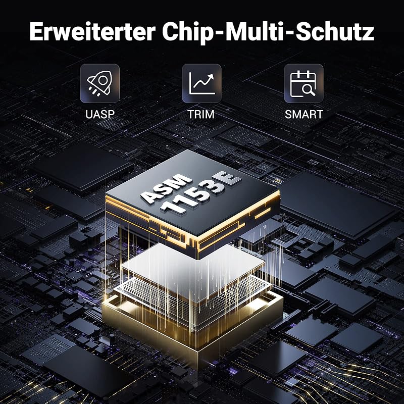 2,5 Zoll Festplattengehäuse 6Gbps Gehäuse für 2,5 Zoll SSD und HDD