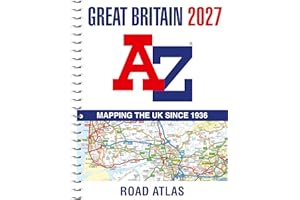 A -Z Great Britain Road Atlas 2027 (A4 Spiral): Easy to read map of Great Britain