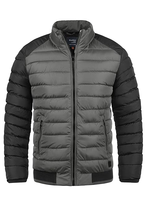 Blend Gallus Herren Steppjacke Übergangsjacke Jacke mit Stehkragen