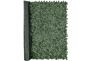 VEVOR Artificial Ivy Privacy Fence Screen, 96 x 72 in Faux Ivy Vine Leaf Hedges Fence, Greenery Privacy Fence with Mesh Cloth Backing, Green Wall Decoration for Outdoor Garden, Yard, Balcony