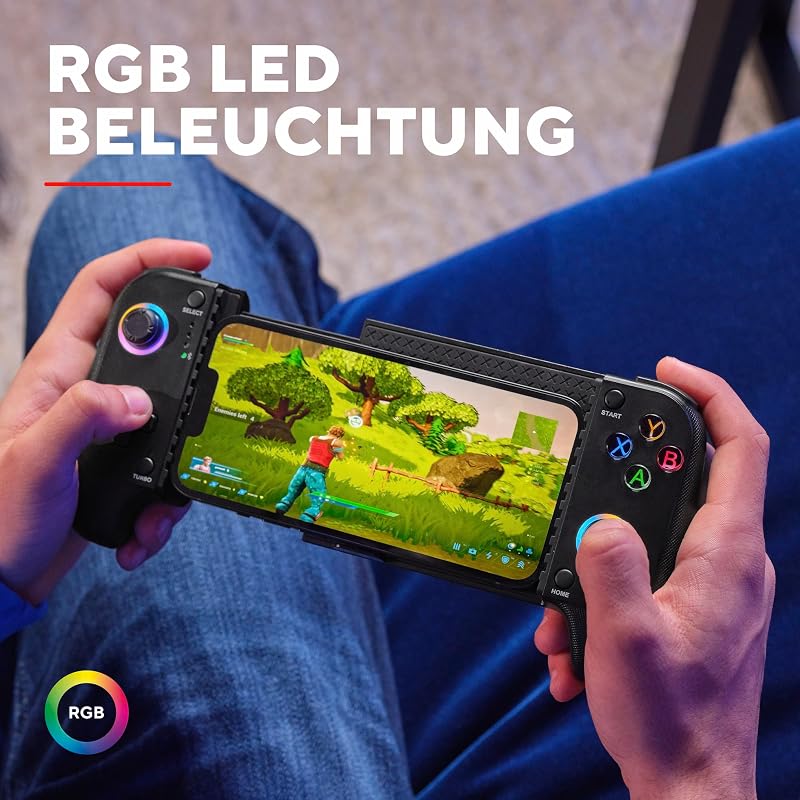Mylox Bluetooth Handy Controller Handheld Mobile Gaming, Schwarz