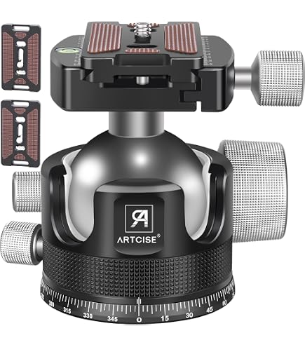 Amazon.com : 55mm Low Profile Ball Head Tripod Ball Head ARTCISE