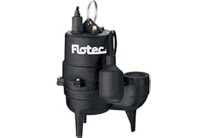 FLOTEC Simer Pump Submersible Sewage Pump 1/2HP #FPSE3601A