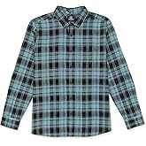 Volcom Men's Caden Plaid Long Sleeve Flannel Shirt – Classic Fit, Button-Front, Soft Brushed Cotton