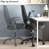 Blisswood Adjustable Office Chair Mesh Desk Chair with 90° Armrests Grey view 8
