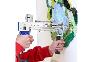 MXBAOHENG Cut Pile Rug Tufting Gun Electric Carpet Weaving Machine Cut Pile Tufting Gun Kit Flocking Machine Knitting Machine 9-21mm 110V-220V