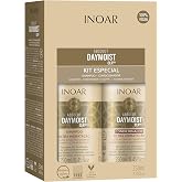 Inoar DayMoist Haircare Duo Shampoo &amp; Conditioner with Argan Oil Complex for Deep Hydration &amp; Repair, 2 x 8.45 Fl Oz