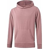 M MAELREG Mens Hoodies Pullover Performance Heather Kangaroo Pocket Thin Hooded Sweatshirt Athletic Golf Hoodies for Men