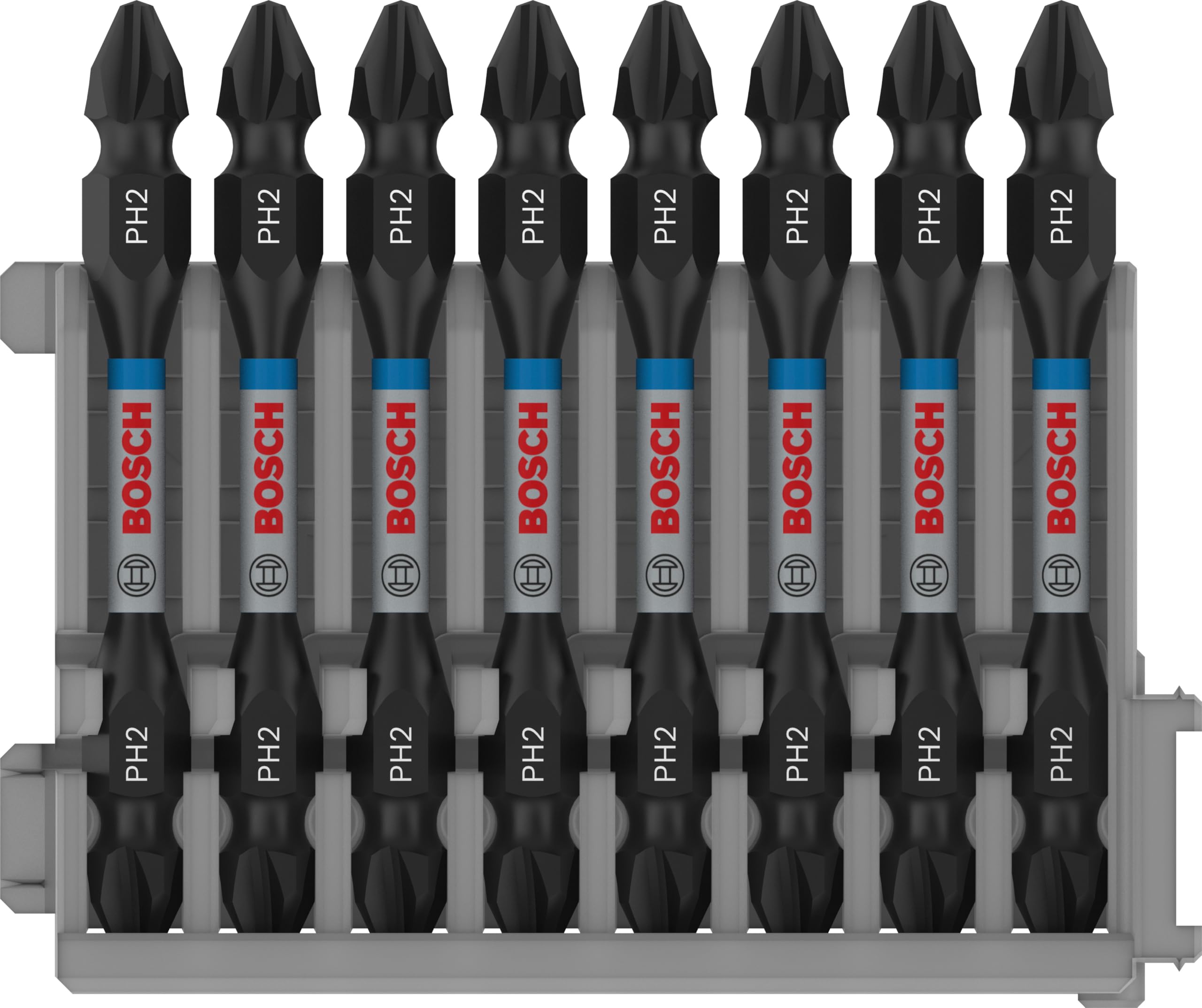 Bosch 8X PRO Double-Ended Impact Bits with Pick and Click Index (170 x 120 mm, Professional Accessory Screwdriver, Screwdriver)