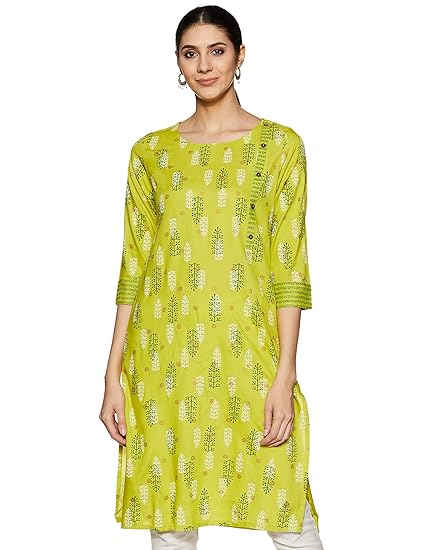 Women's Printed Three-quarter Sleeves Kurta