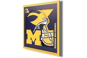 YouTheFan NCAA Michigan Wolverines 3D Logo Series Wall Art - 12x12, Team Colors