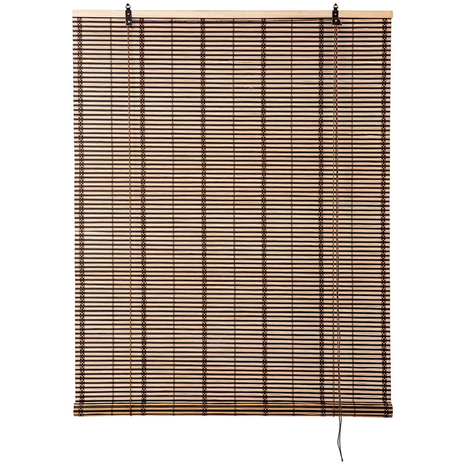 Cy.curtain bright Bamboo Roller Blind Sun Protection and Privacy Screen Roller Blind (Braun, 80x160cm)