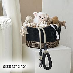 Stylish Cotton Rope Storage Basket For Dog