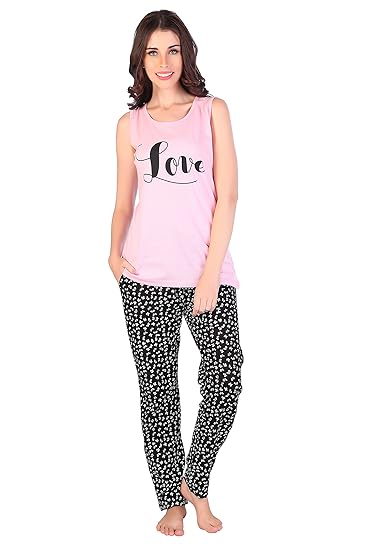 Women's Pure Cotton Printed Night Suit