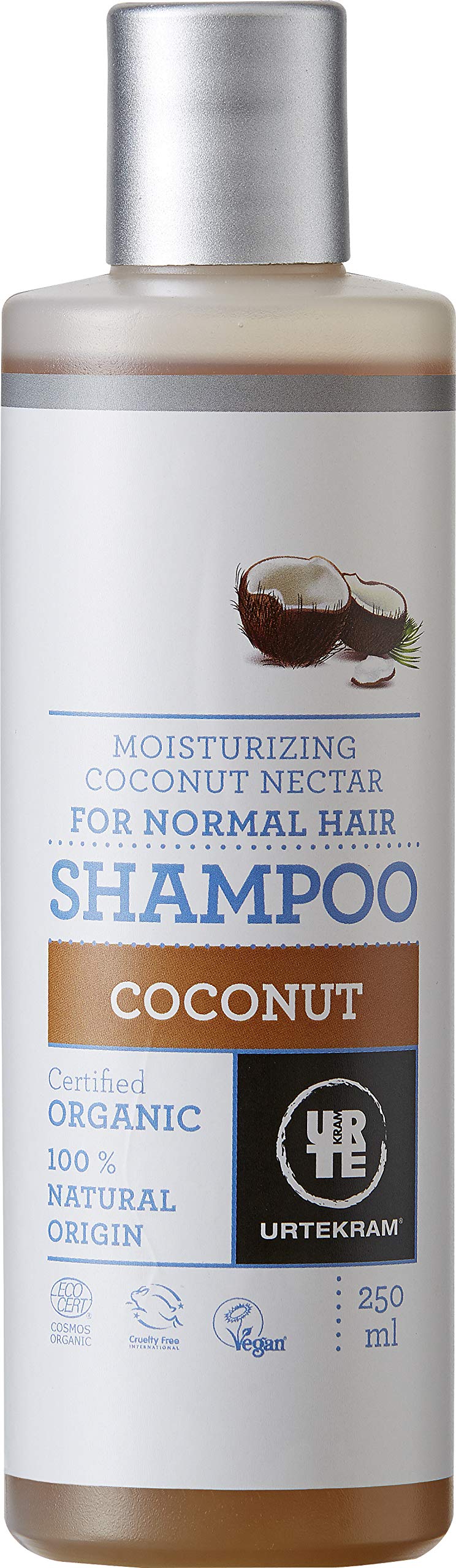 Urtekram Coconut Shampoo Organic, for Normal Hair, 250 ml