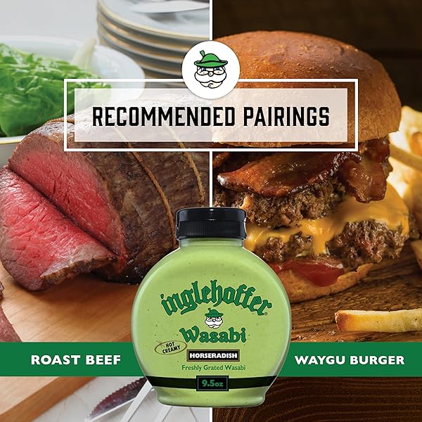 INGLEHOFFER HOT CREAMY WASABI HORSERADISH SAUCE, 9.5 OZ SQUEEZE BOTTLE