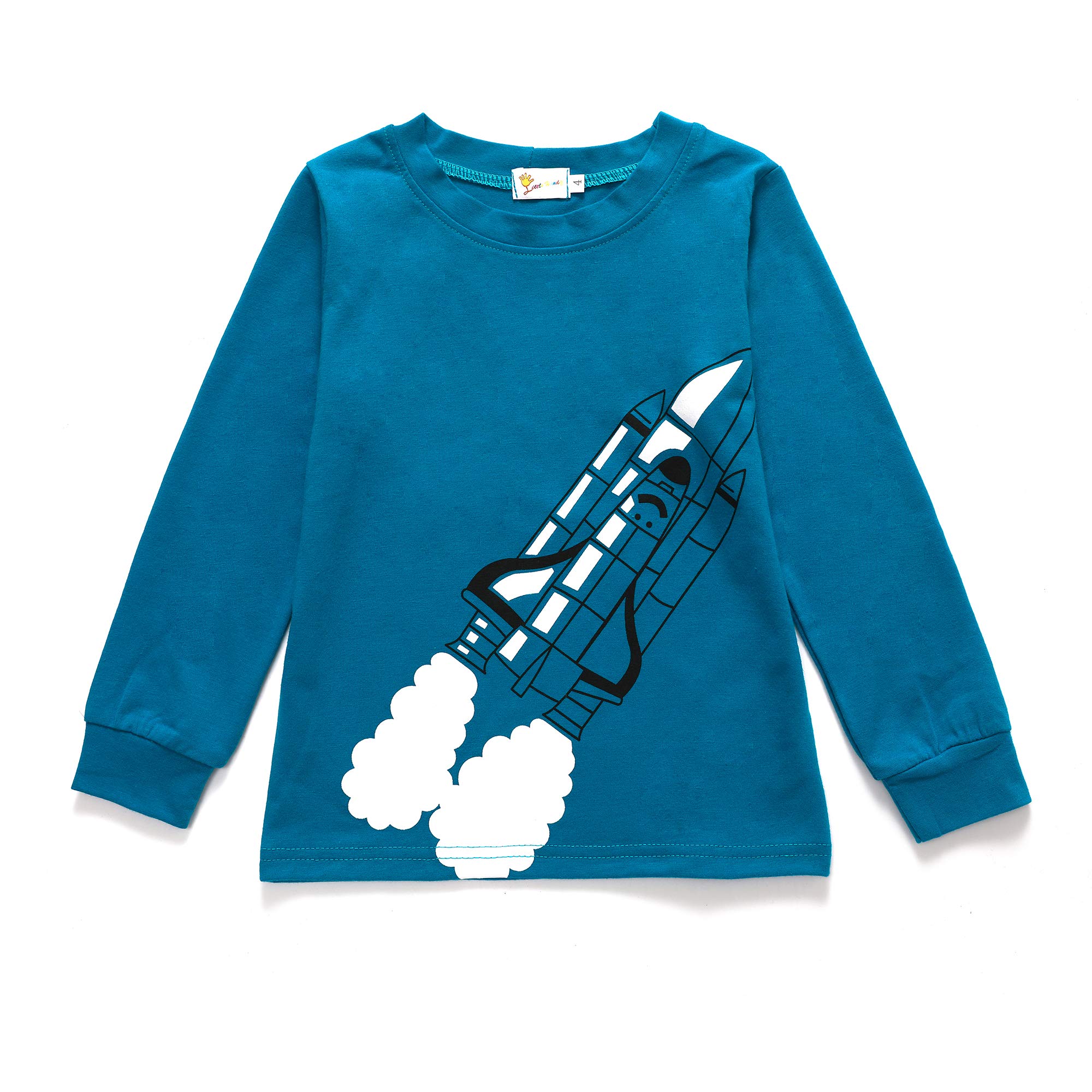 Tarkis Boys Novely Pyjamas Set Cartoon Dinosaur Nightwear Sleepwear Long Sleeve Pjs Outfit Ages 2 to 7 Years