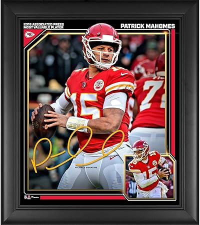 patrick mahomes signed jersey framed