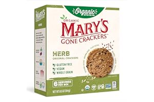 Mary's Gone Crackers Herb Crackers, Organic Brown Rice, Flax & Sesame Seeds, Gluten Free, 6.5 Ounce