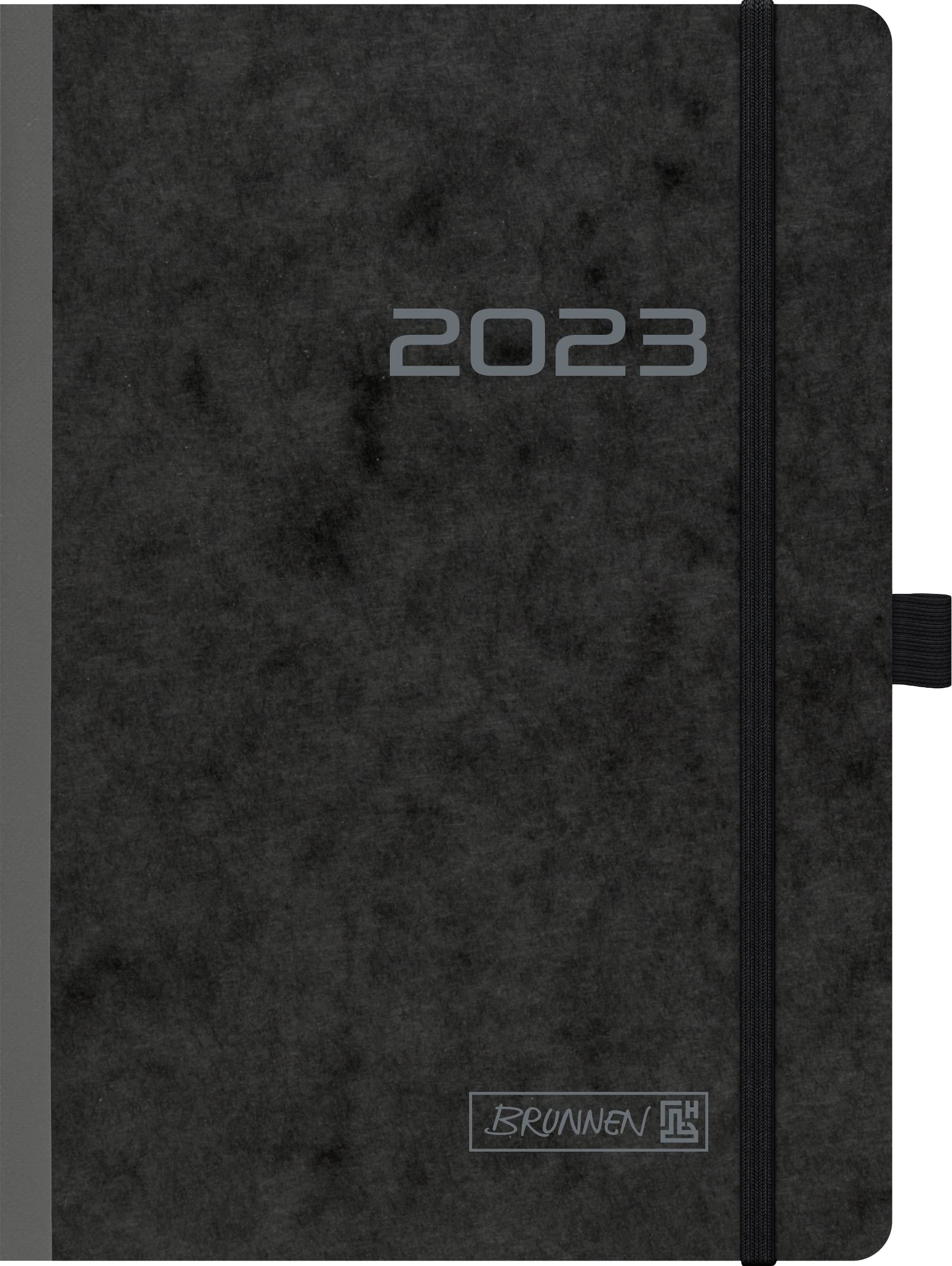 BRUNNEN Weekly calendar model 796 2023 sheet size 14.8 x 20.8 cm black