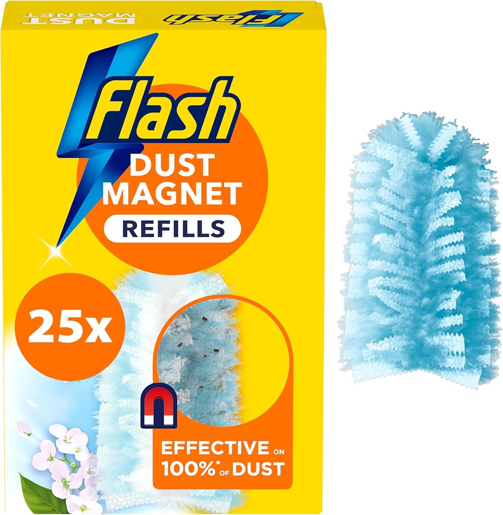 Flash Duster Dust Magnet Refills 25 Scented Dusters 5x5 100% Dust