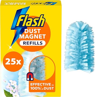 Flash Duster Dust Magnet Refills 25 Scented Dusters 5x5 100% Dust