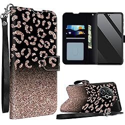 SROJDHFJB Leopard Glitter for Blackview Shark 8
