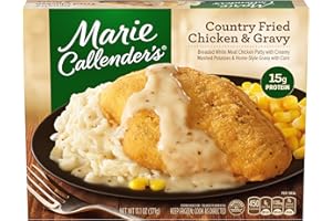Marie Callender's Country Fried Chicken and Gravy, Convenient Oven or Microwave Meal with Chicken and Mashed Potatoes, Frozen Meal, 13.1 OZ