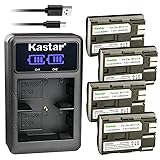 Kastar 4-Pack BP-511A Battery and LED2 USB Charger