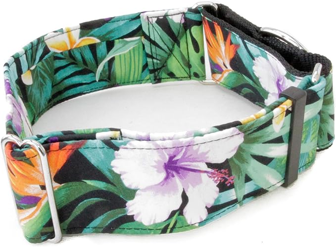 Caninus Collars Hawaiian Flowers Dog Collar 5/8" 2