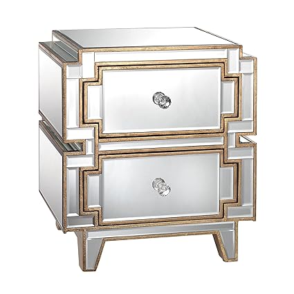 Amazon Com Lazy Susan Hollywood Two Drawer Chest Kitchen Dining