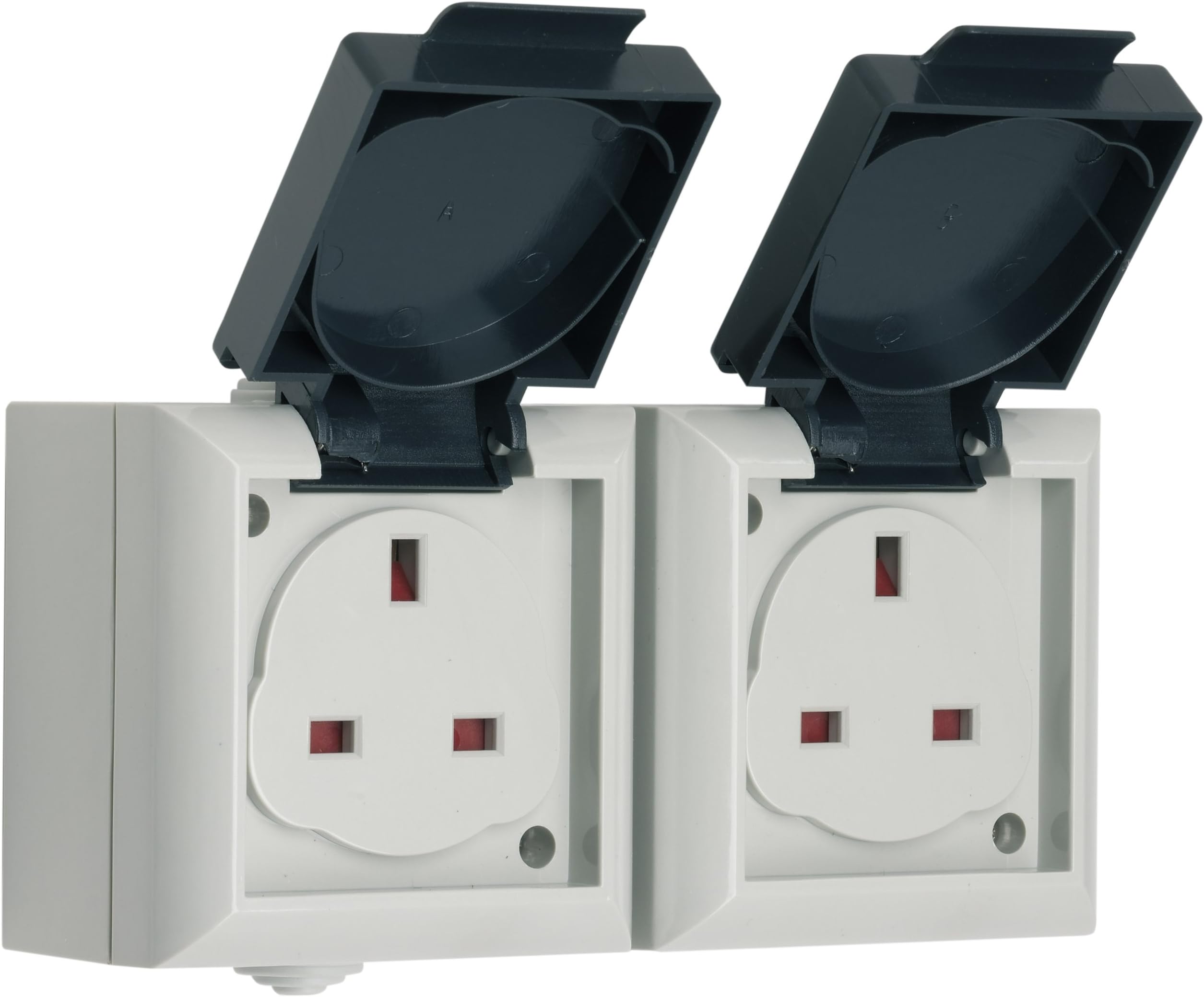 SMJ EP213B - IP54 13A Outdoor Power Double UK Socket