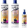 Mane 'n Tail Color Protect Shampoo and Conditioner 12 Ounce Each Plus Hair Strengthener Spray To Rebuild and Strengthen Dyed Hair