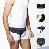 HEERTEEAJ Hernia Belt Truss for Men and Women Left or Right Side Support view 3