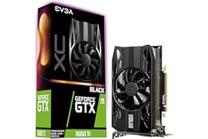 EVGA GeForce GTX 1660 Ti XC Black Gaming, 6GB GDDR6, HDB Fan Graphics Card 06G-P4-1261-KR