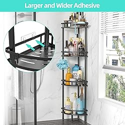 Menintog Standing Shower Caddy-4 Tier Stand with