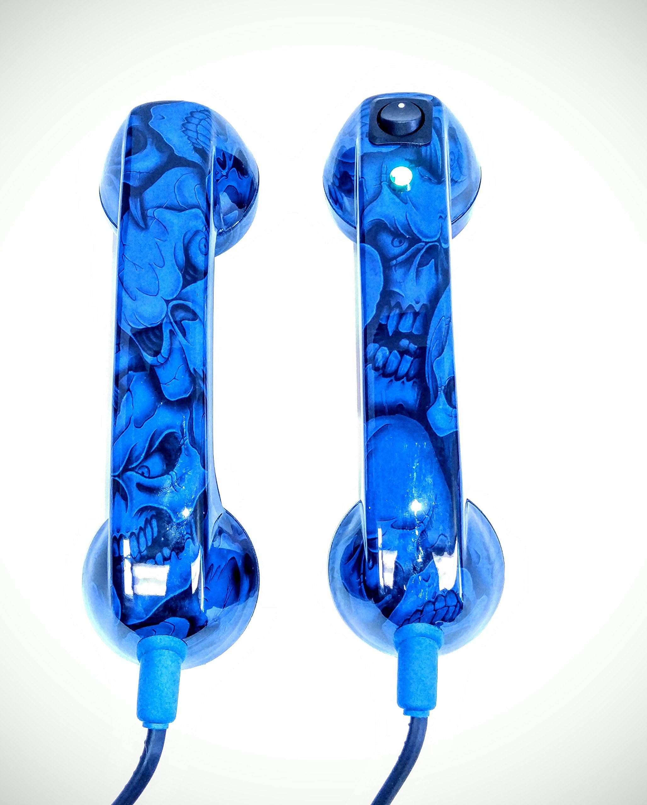 Continuity Test Phones- Blue Insanity Skulls