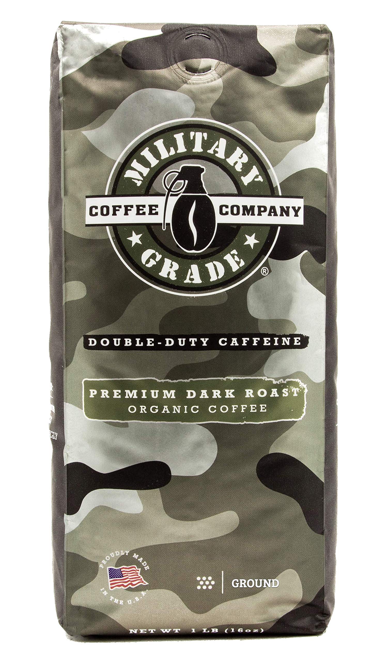 Military Grade Coffee KCups, Organic Premium Dark Roast Coffee for
