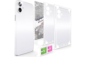 BRONOSKINZ 2Pcs Skin Wrap Compatible for iPhone 16 – Slim Decal Vinyl Protective Film for Sides & Back – Sleek Fit, Premium L