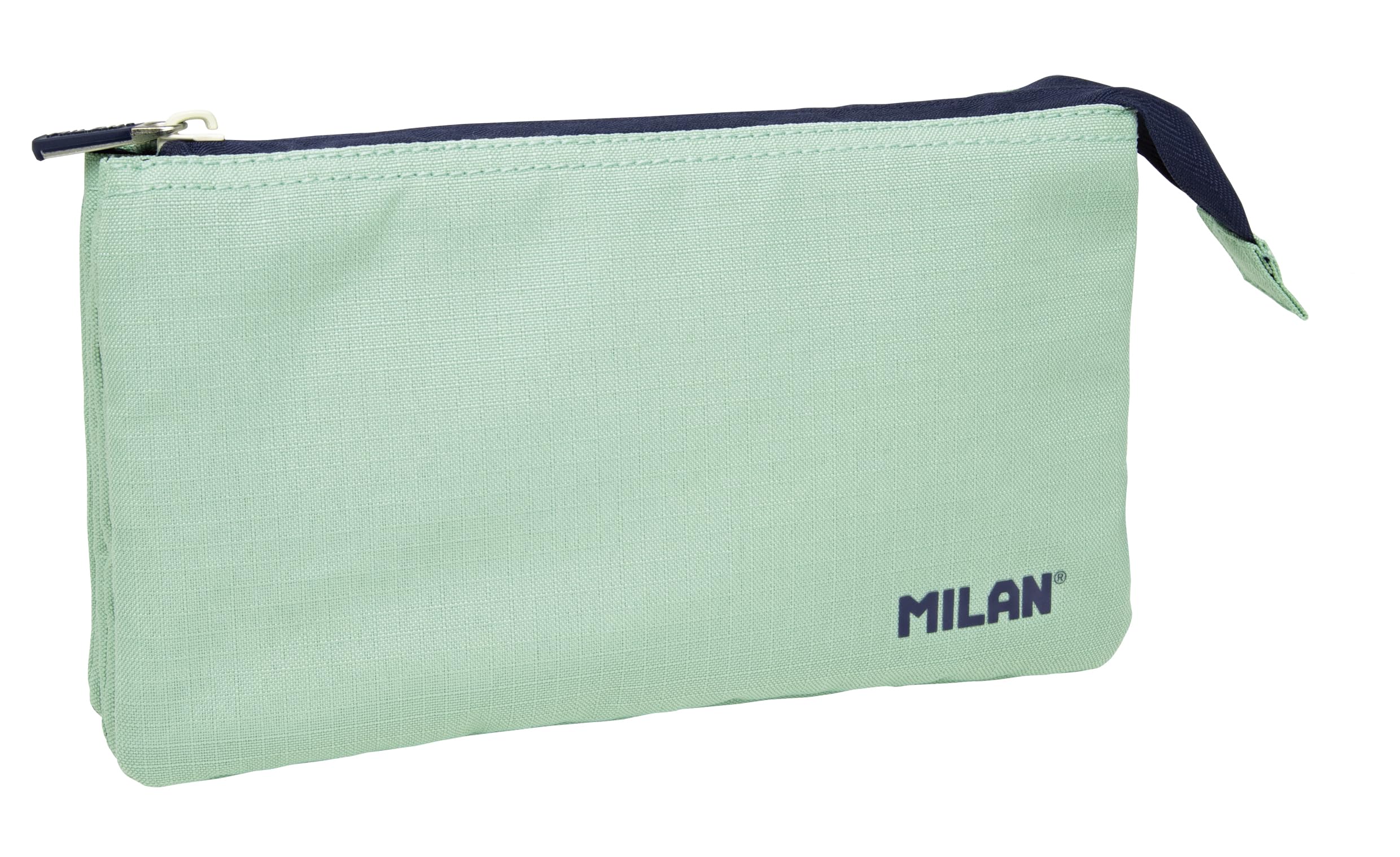 Milan 1918 Collection School Bag with 3 Zippers and 5 Compartments Green 215 x 35 x 125 mm